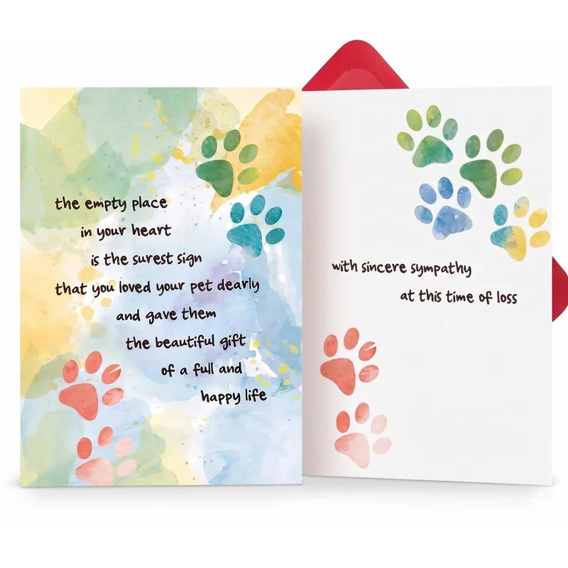 The Empty Place in Your Heart Card for Loss of a Pet