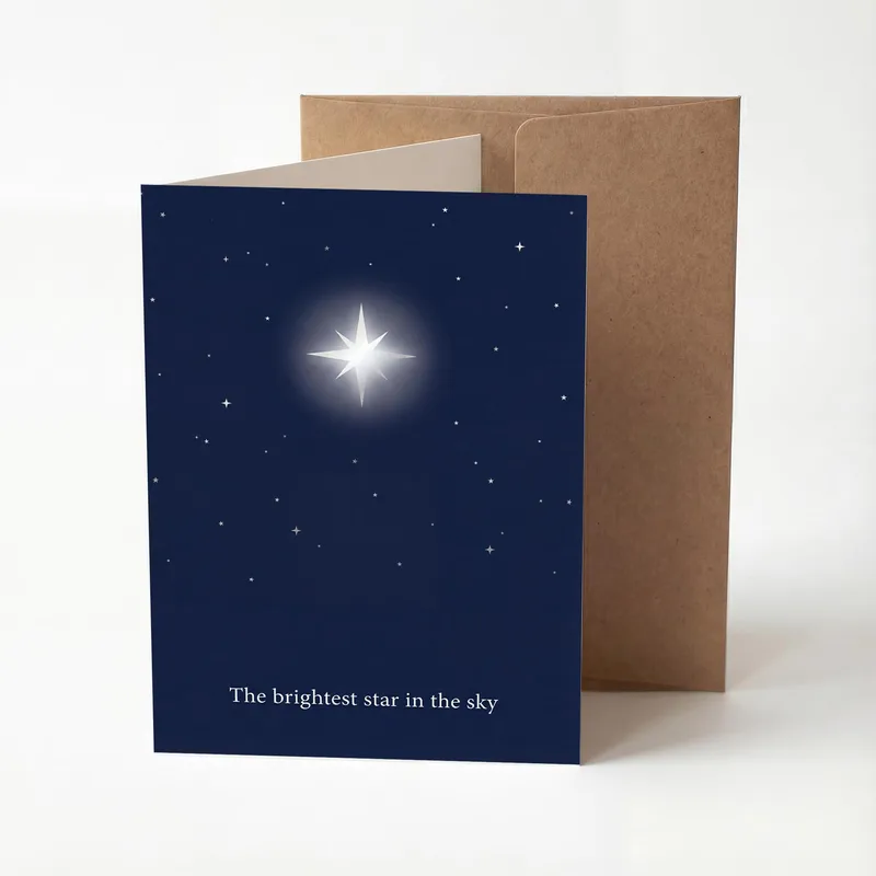 The Brightest Star Card for Pet Loss Sympathy