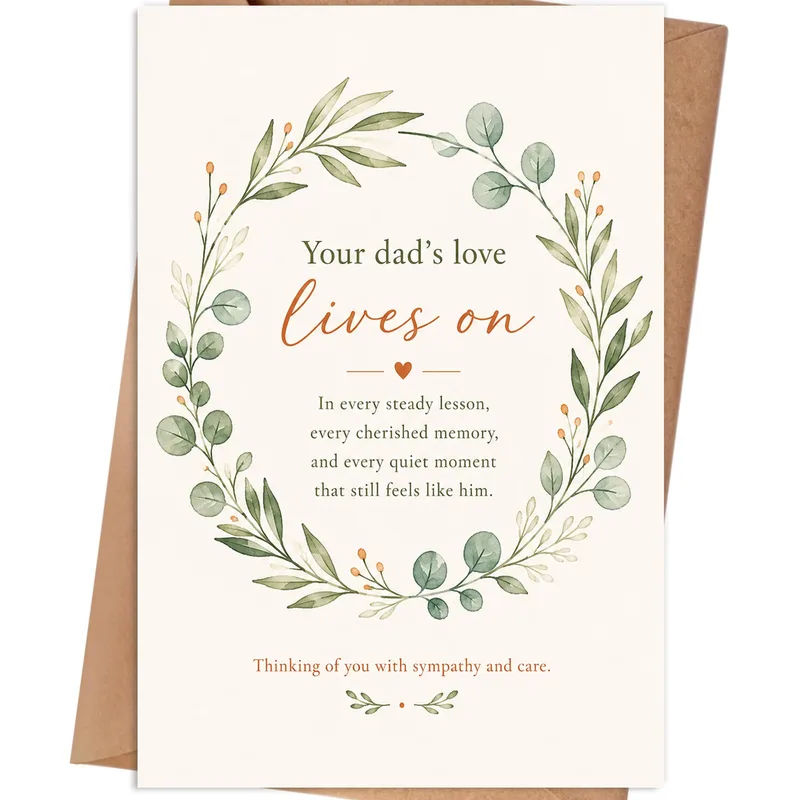 Dad’s Love Lives on Card for Grieving Friends and Family