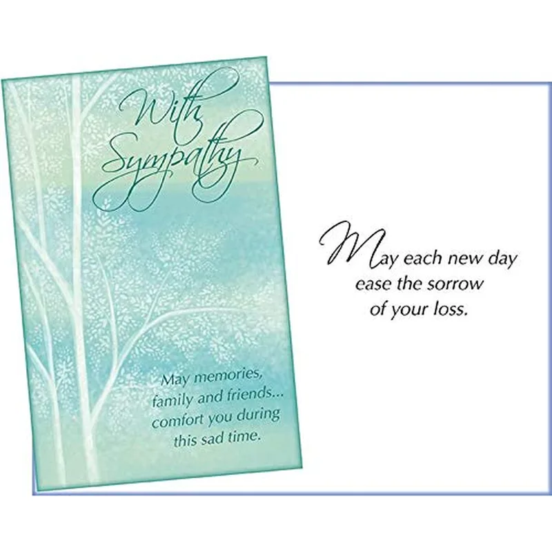 With Sympathy May memories Card for a Loss in the Family