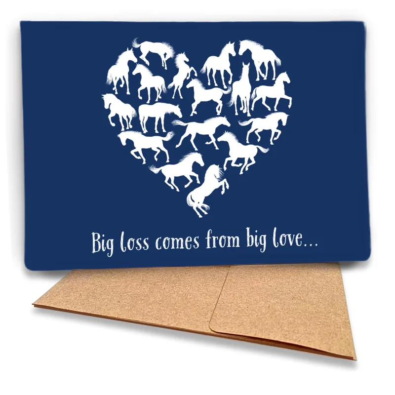 Horse Lover Card – Greeting Card in black