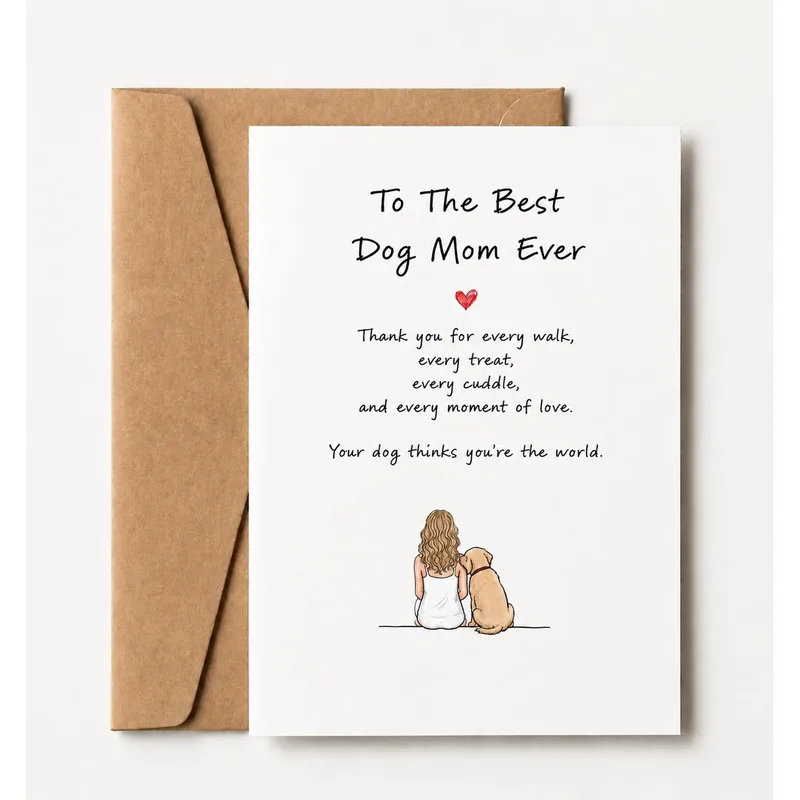 Dog Mom Card: A Thank You for Every Walk