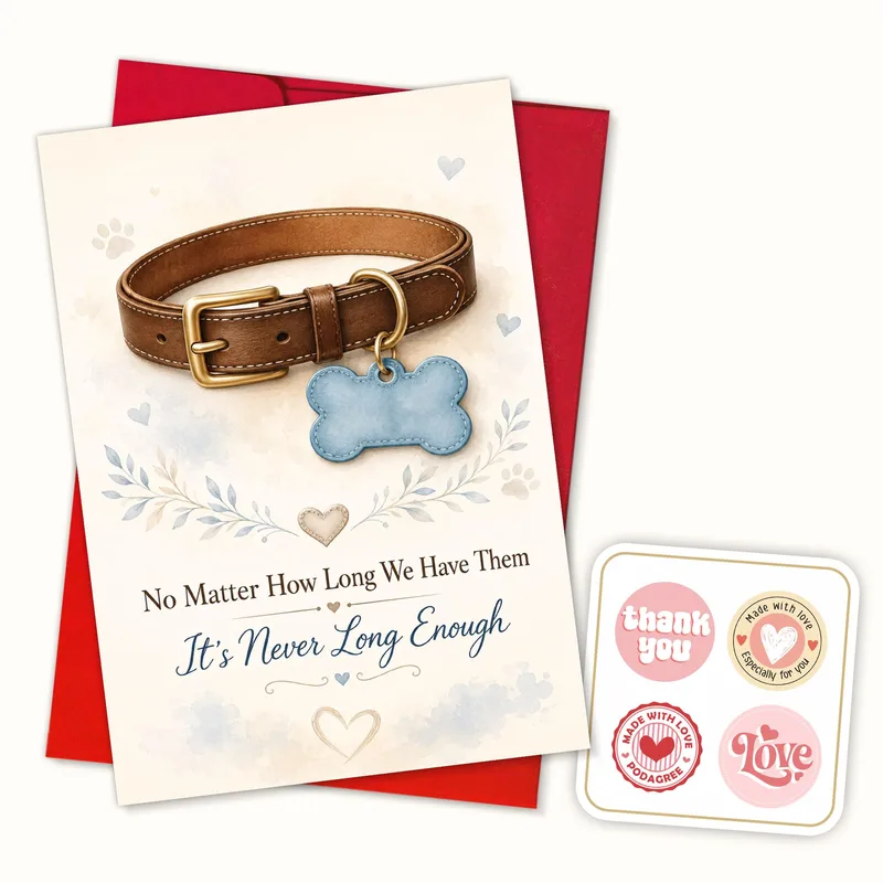 Losing Your Dog Card: A Sympathy Note for Pet Loss