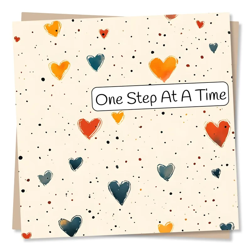 One Step At A Time Card for a Friend in Hard Times