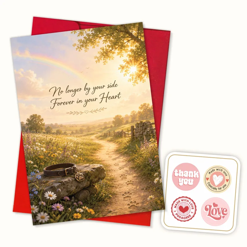 No longer Card for a Pet Loss, Forever in Your Heart