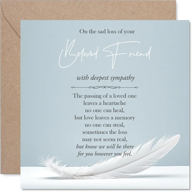 Beloved Friend Sympathy Card for Grieving Friends