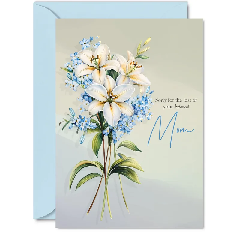 Condolences Mom Passed Card for Sympathy