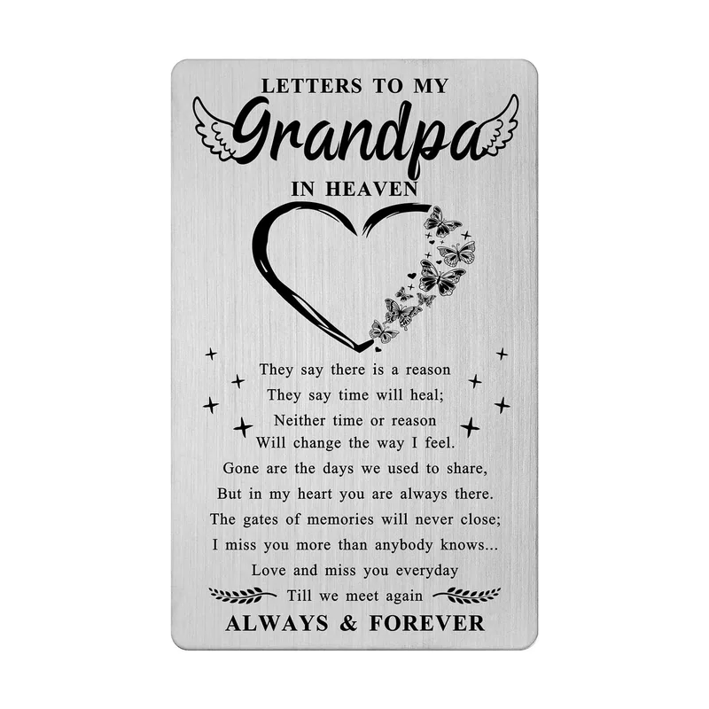 Grandpa in Heaven Card: A Sympathy Note for Lost Grandfathers