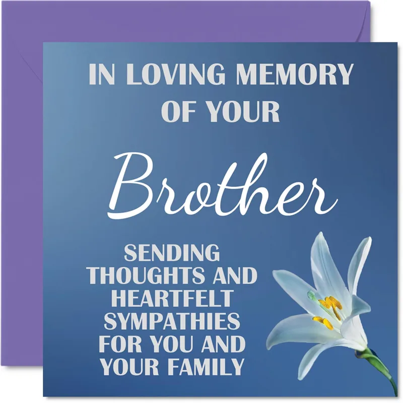 Sympathy for Your Family Card for a Lost Brother