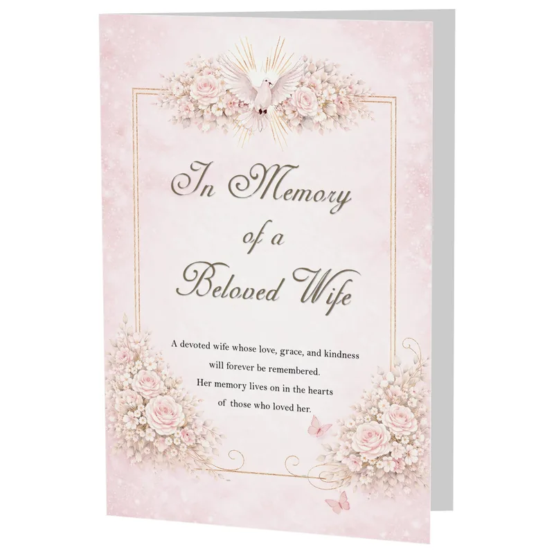 Memory of Wife Card for Honoring a Devoted Partner