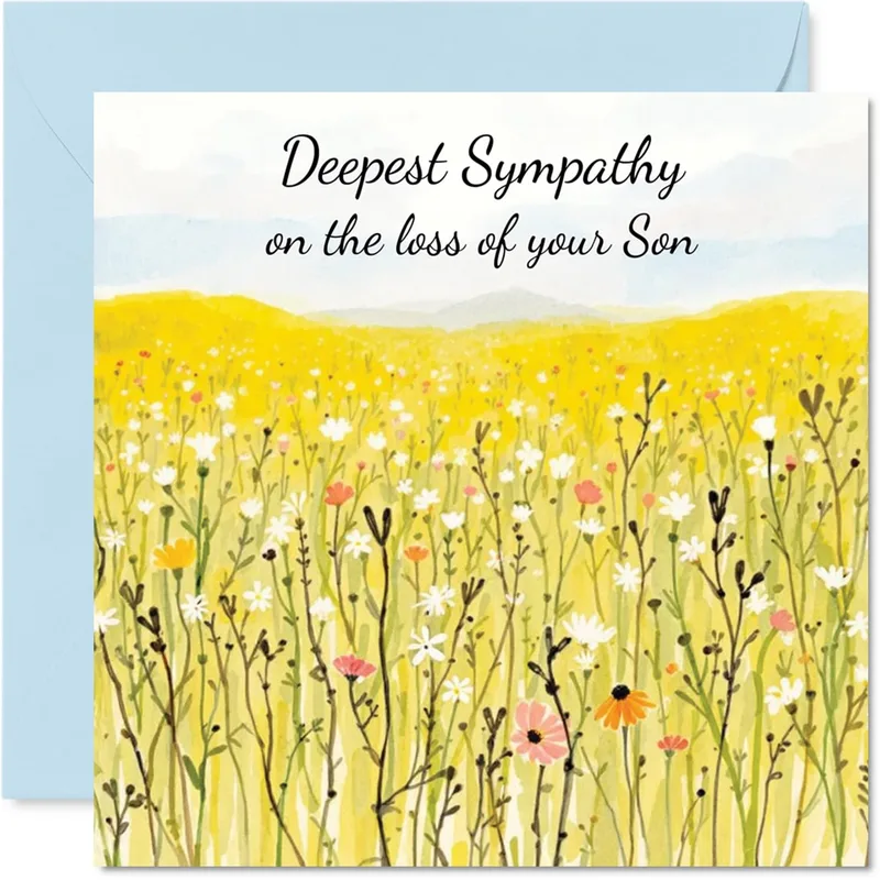 Condolence Wildflower Meadow Card for a Specific Grief