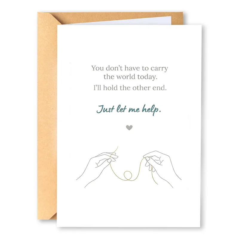 Carry the World Card for Someone Needing Support