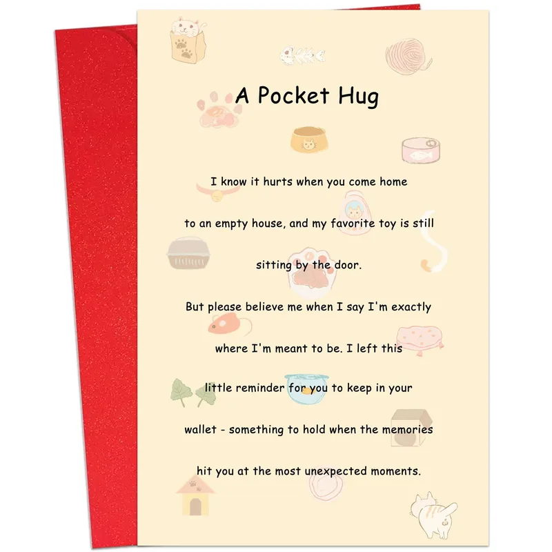 A Pocket Hug Card – Greeting Card in natural