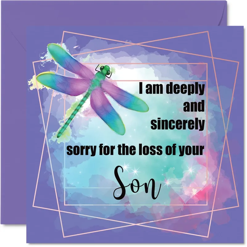 Deepest Sympathy Dragonfly Card for Grieving Parents