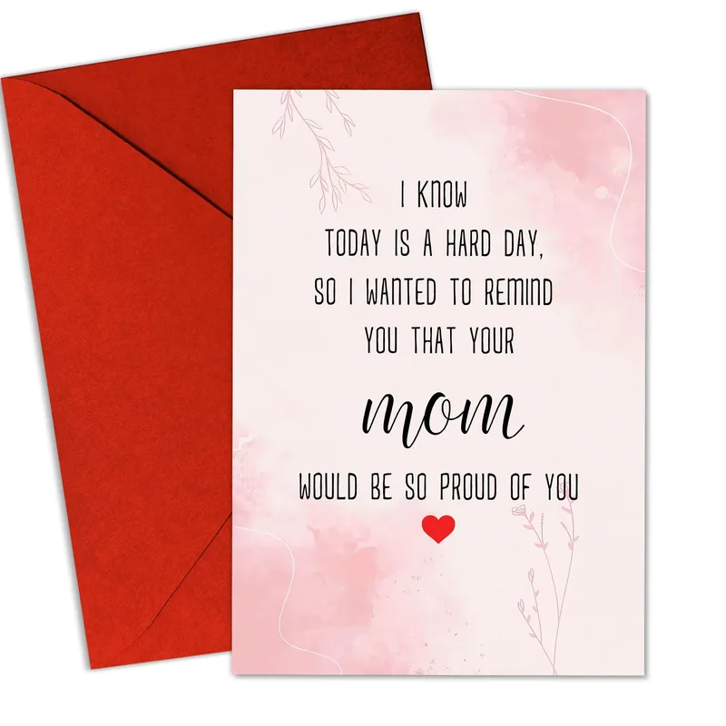 Sympathy Mom Loss Card for Grieving Children and Family Members
