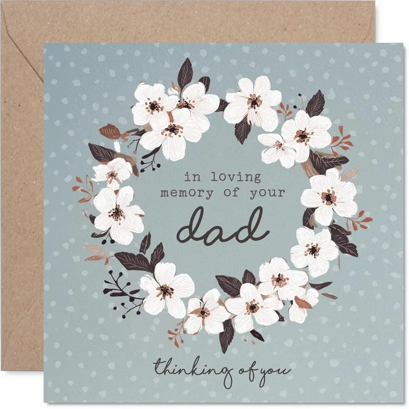 In Loving Memory Card for Dad Loss Sympathy Greeting
