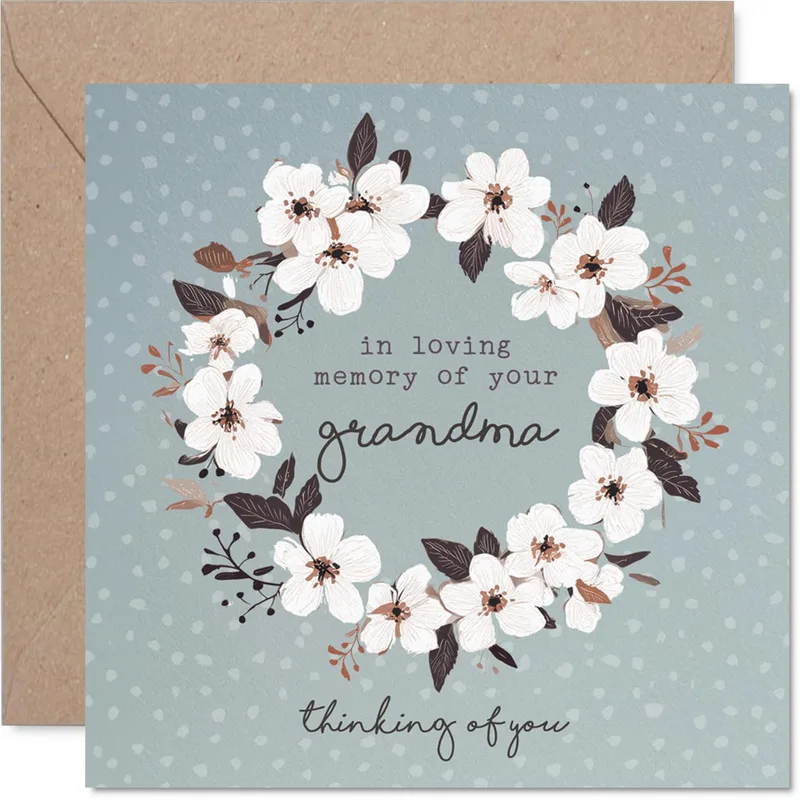 Grandma Memory Card for Sympathy and Remembrance