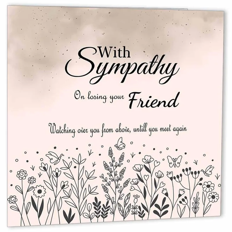 Sympathy Friend Card for a Grieving Companion