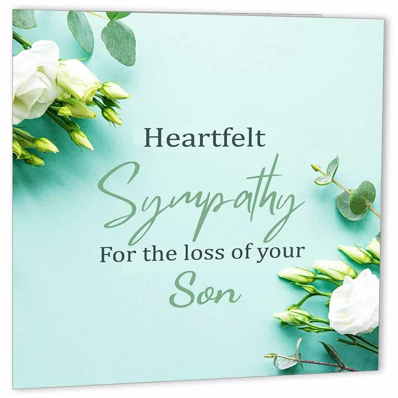 Condolences Son Loss Card for Grieving Parents