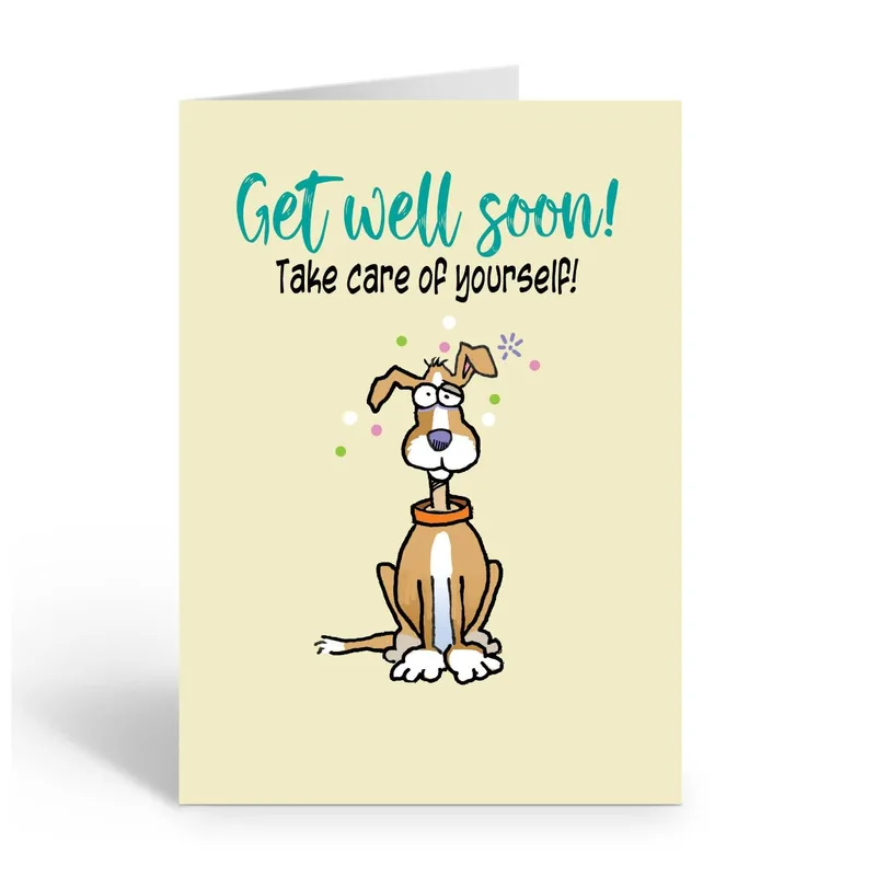 Get Well Soon Take Card for a Dog Lover