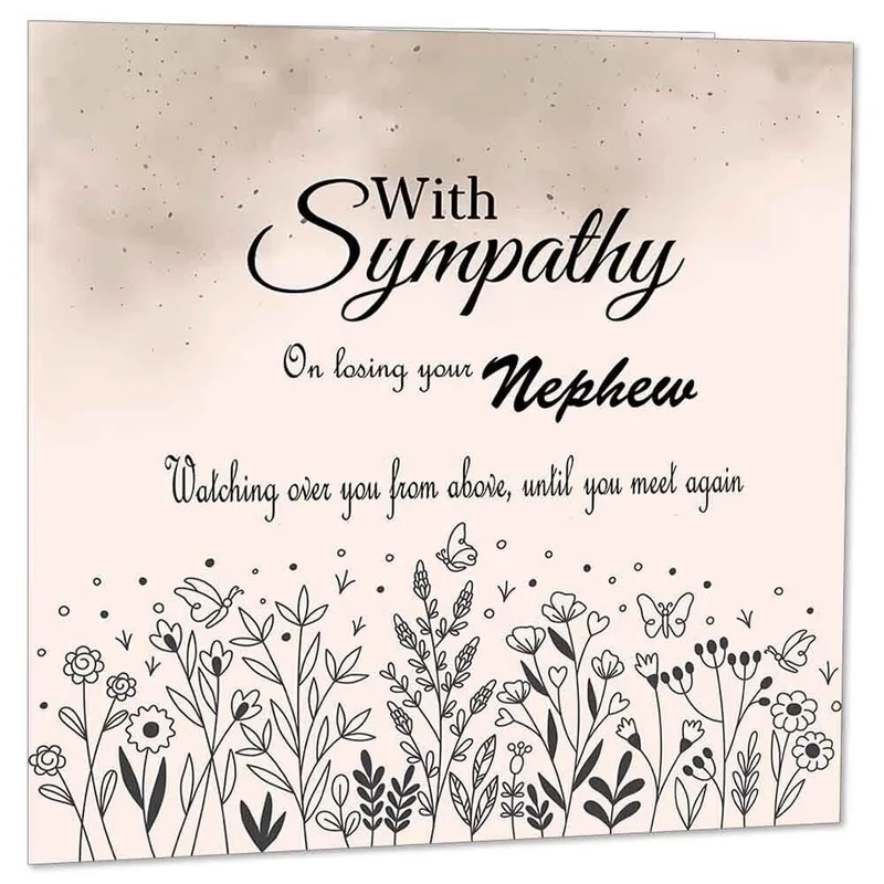 Sympathy for Losing Nephew Card