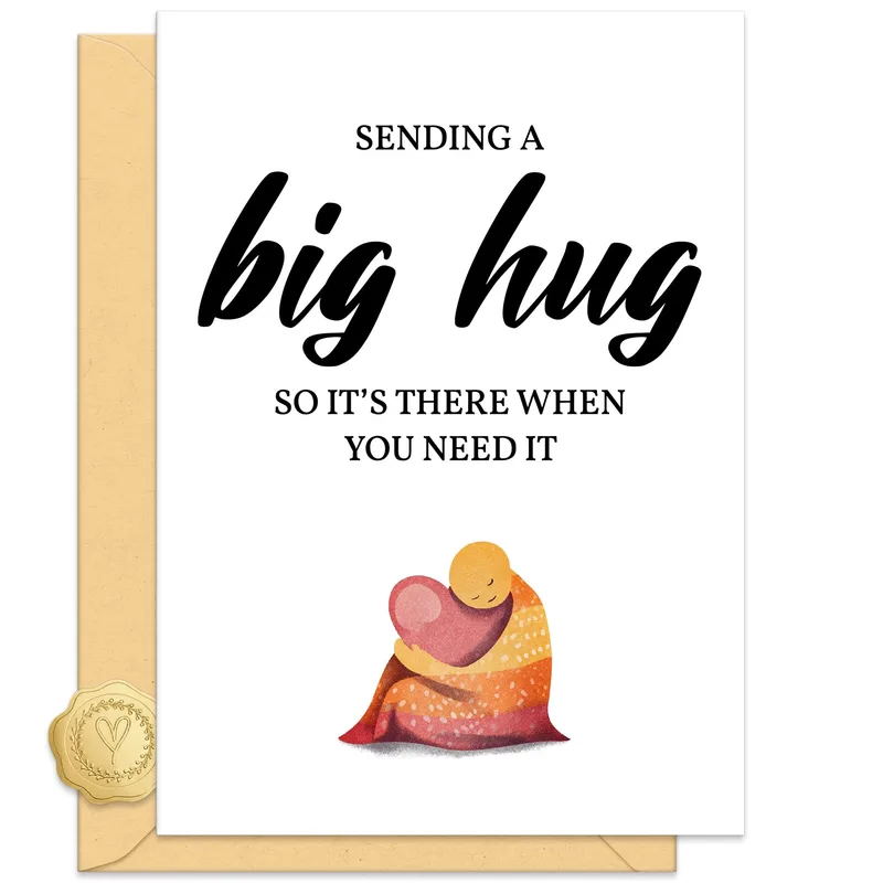 Holding Heart Warm Thinking of You Card: Sending a Big Hug