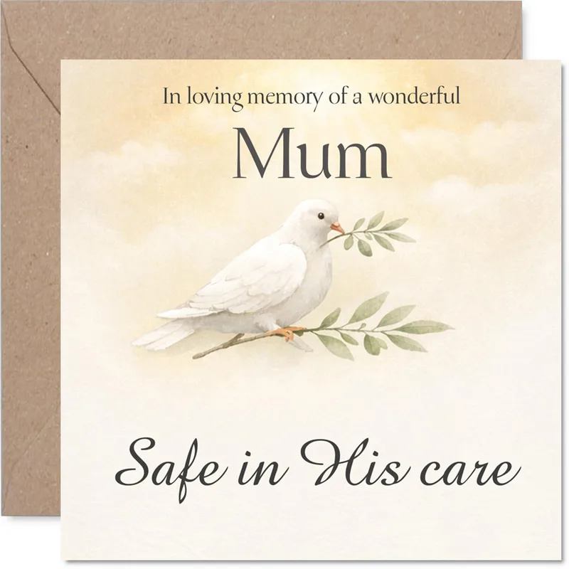 In Loving Memory of Mum Sympathy Card for a Mother's Passing