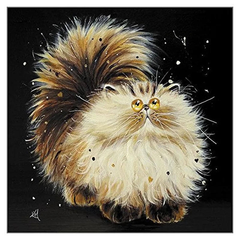Fluffy Brown Cat Card: A Soft Tribute to a Beloved Feline Friend