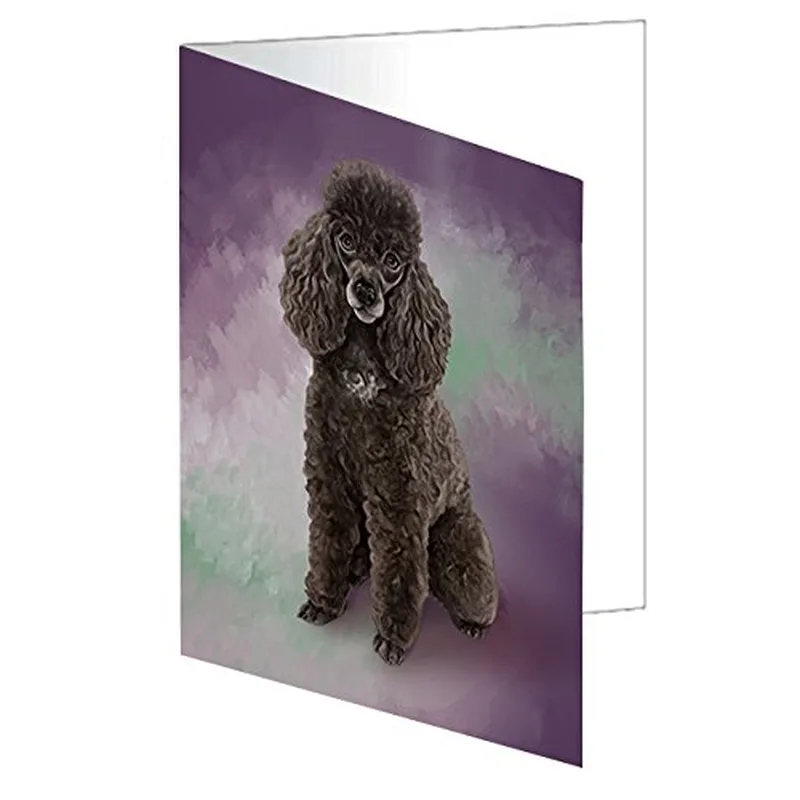 Brown Poodle Portrait Card: A Sympathy Note for a Beloved Dog