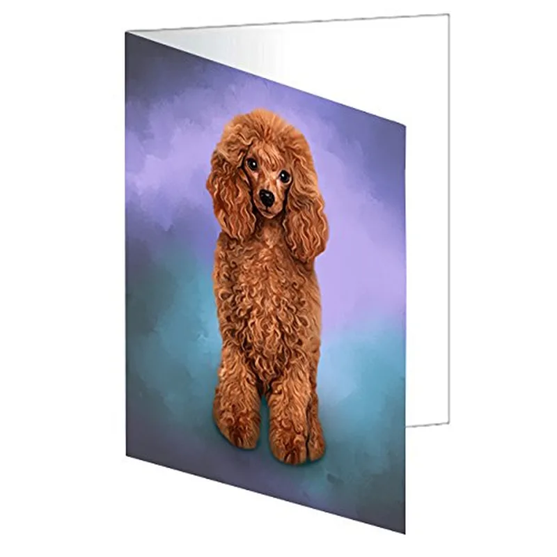 Apricot Poodle Portrait Card: A Sympathy Note for a Beloved Dog