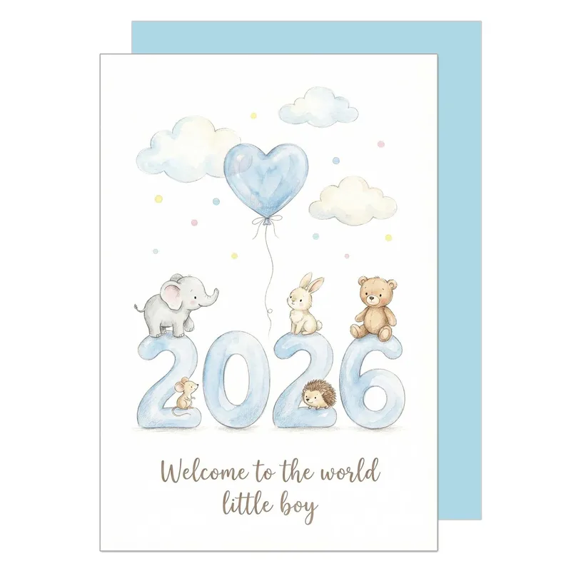 Welcome to the world little Card for a New Baby Boy