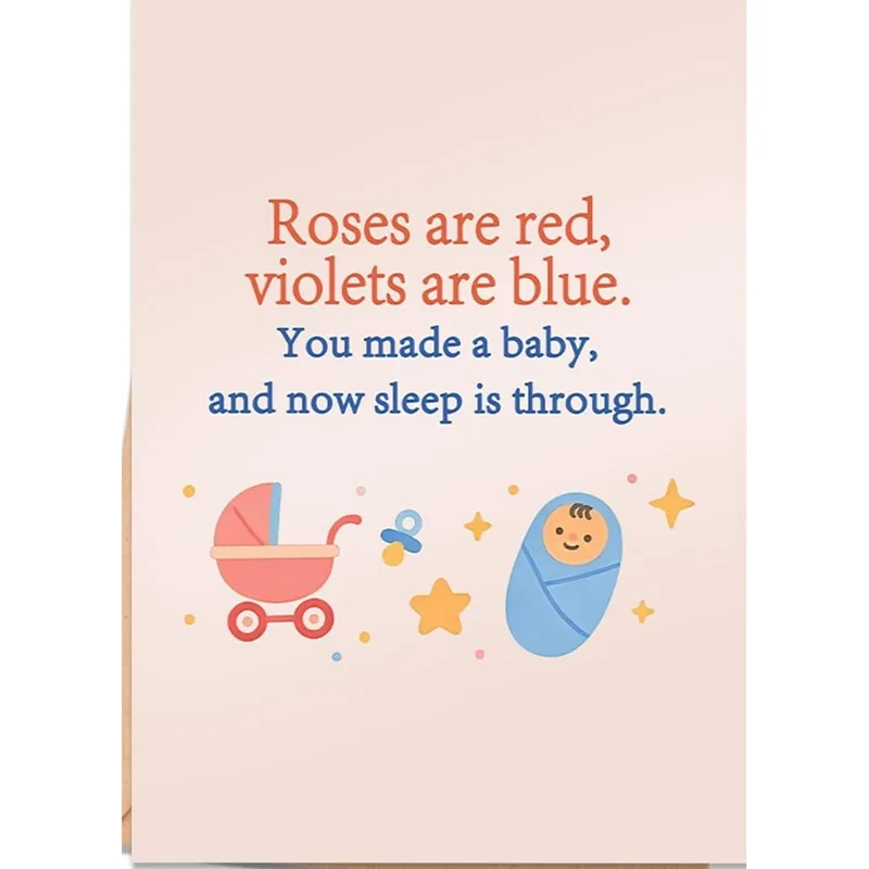 Sleepless Parents Card: A Funny New Baby Rhyme