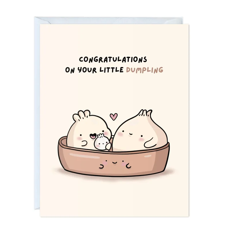 Cute Congratulations Card for New Parents-to-Be