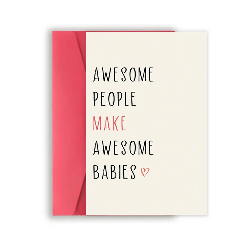 Awesome People Make Awesome Card for New Parents