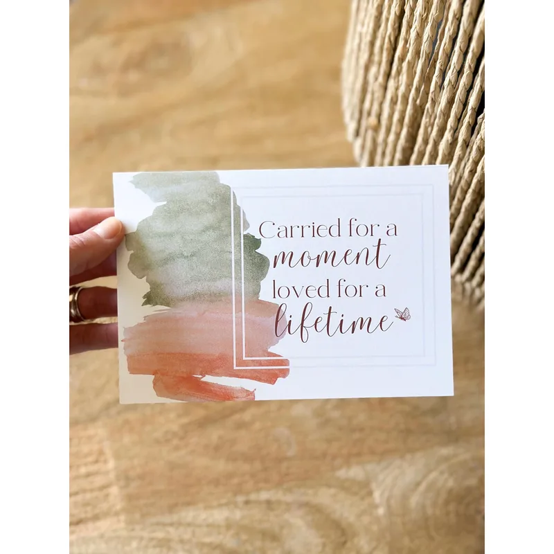 Pregnancy Loss Sympathy Card with Watercolor Butterfly