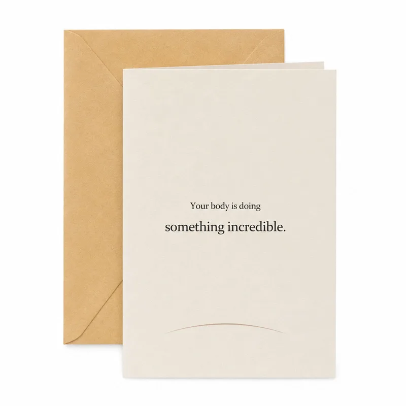 Congrats on Your Pregnancy Card: Something Incredible