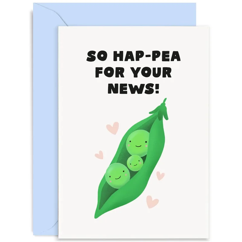Pea Pod Pregnancy Card: So Hap-Pea for Your News