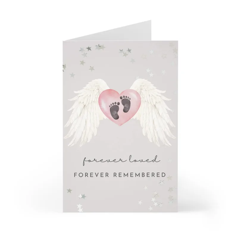 Infant Loss Condolence Card: Forever Loved, Forever Remembered