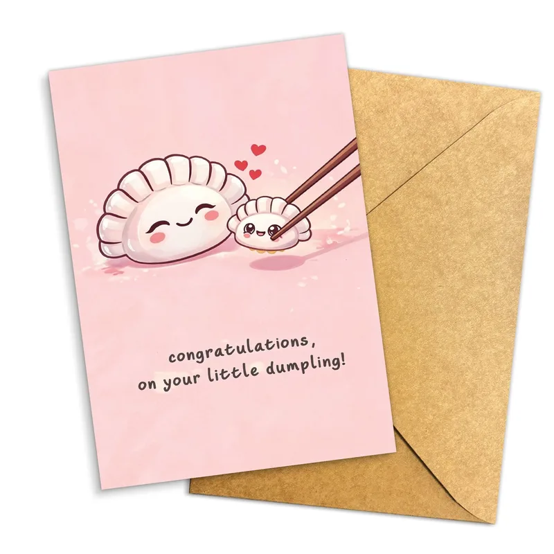 Congratulations on Your Little Card – Greeting Card in black