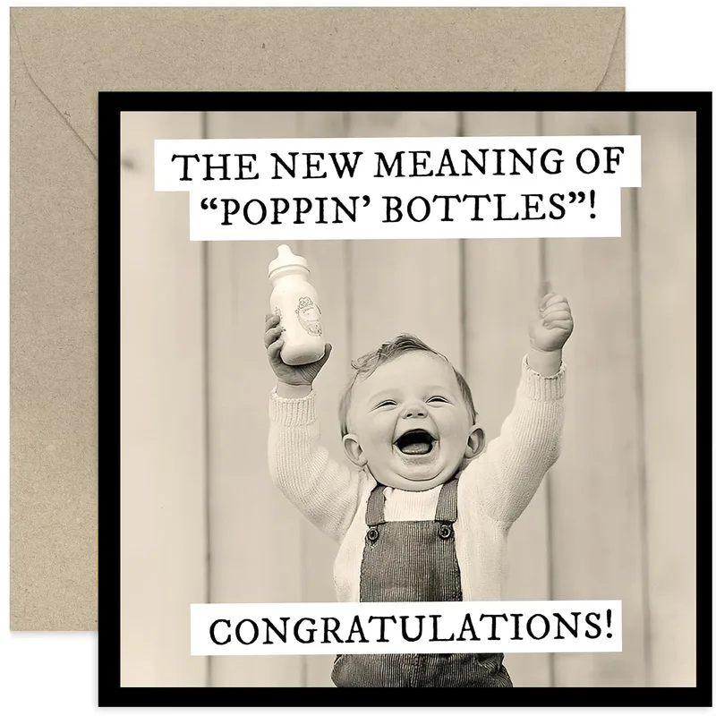 The New Meaning Card: Poppin’ Bottles Congratulations