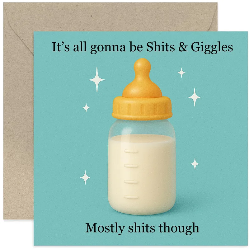 It's All Gonna Card: Funny New Baby Card for Parents-to-Be