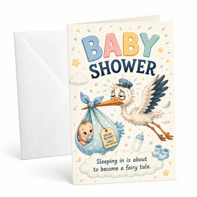 New Parent Coffee Card: Sleeping In Becomes a Fairy Tale