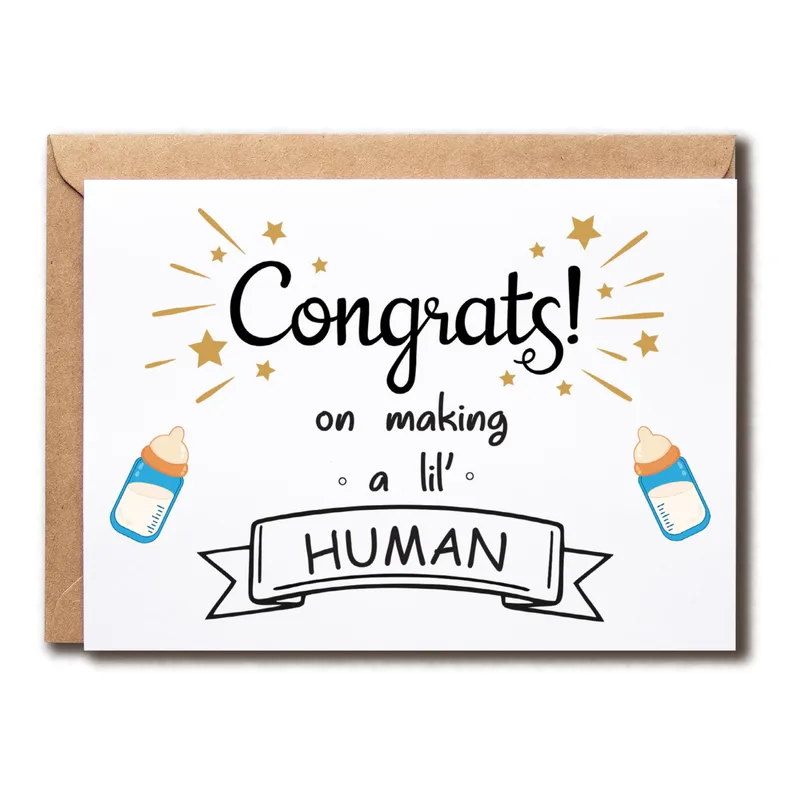 Making a Human Card: Congrats on a Lil' Human