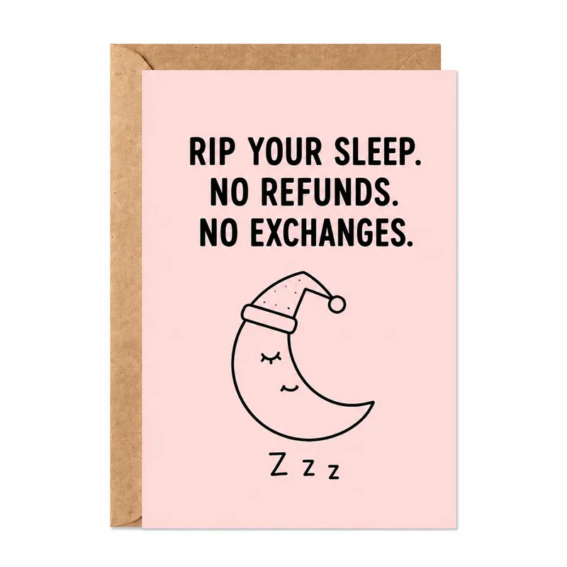 RIP Your Sleep Card: A Sleepy Moon for New Parents
