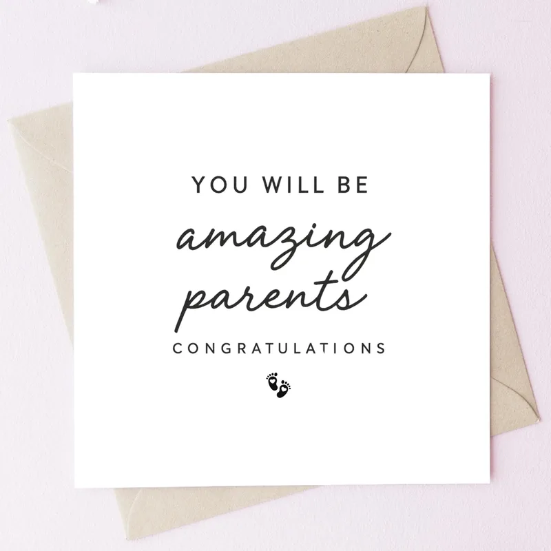You Will Be Amazing Card for Expecting Parents