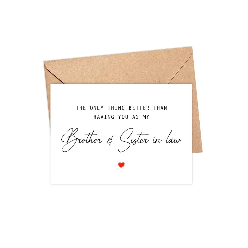 Kraft Envelope Red Heart Card Celebrates Your Special
