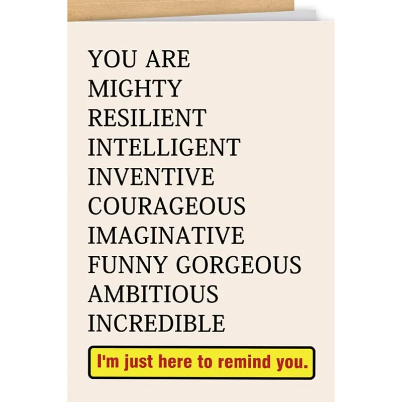 You Are Mighty Resilient Card: A Pep Talk in Print