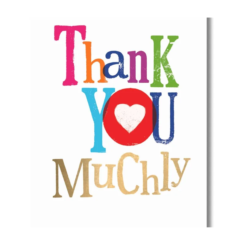 Thank You Muchly Card for Every Kind Thanks