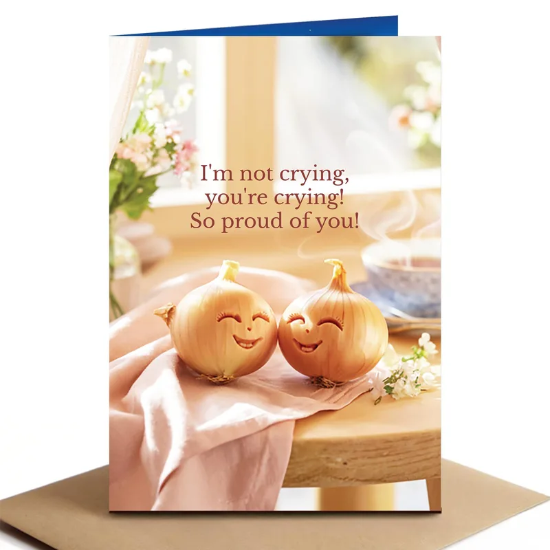 Emotional Support Card: Two Onions Who Are Not Crying