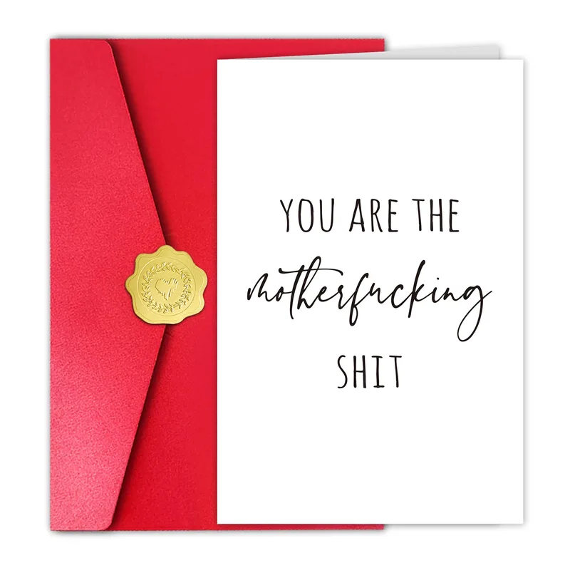 You Are The motherfucking Shit Card for a Promoted Friend